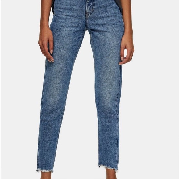 NWOT Topshop Mom Jeans - Picture 2 of 12